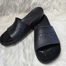 Crocs Slide Sandal Black US Mens Size 11 Pool Shoes Slip-On