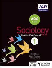 AQA SOCIOLOGY FOR A LEVEL BOOK 1 by David Bown Paperback Self Help Business