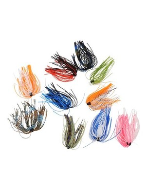 10 Stück Silikon Jig Röcke für Barsch Jigs Angeln Spinnerbait Köder Röcke S