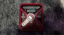 Eton FRX3 Red Cross Weather Radio Portable Phone Charger Solar Hand Crank...