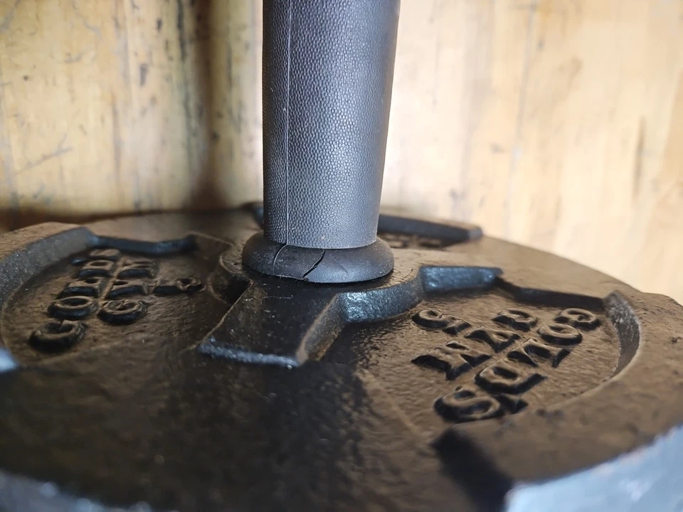 GOLDS GYM Standard 1" Free Weight 14" Adjustable Dumbell Handle 15 lb Set! - Image 4 of 4