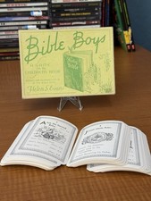 Vintage Bible Boys A Game for Childrens Hour by Hell Evans 1920s Trvia 56 Cards