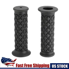 2 * Motorcycle Hand Grips Bar End Handlebar Gel For Cafe Racer Dirt Bike ATV USA