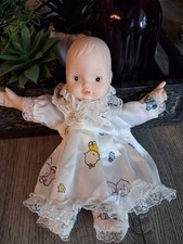 Vintage 7 Inches Porcelain Baby Doll With Poseable Arms