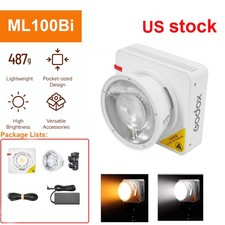Godox ML100Bi 120W LED Video Light 34300 Lux 2800K-6500K  ML100 Bi Color Portab