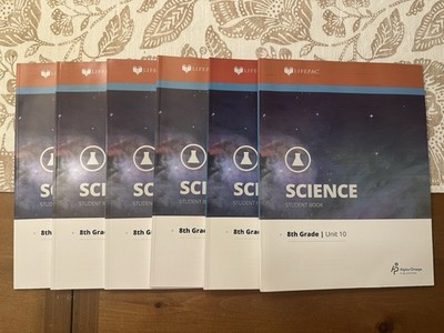 New AOP Lifepac Science Grade 8 Unit Books 5-10