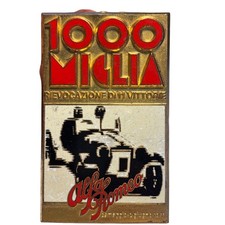 1968 Mille Miglia Alfa Romeo Commemorative Badge - "Recognition of 11 Victories"