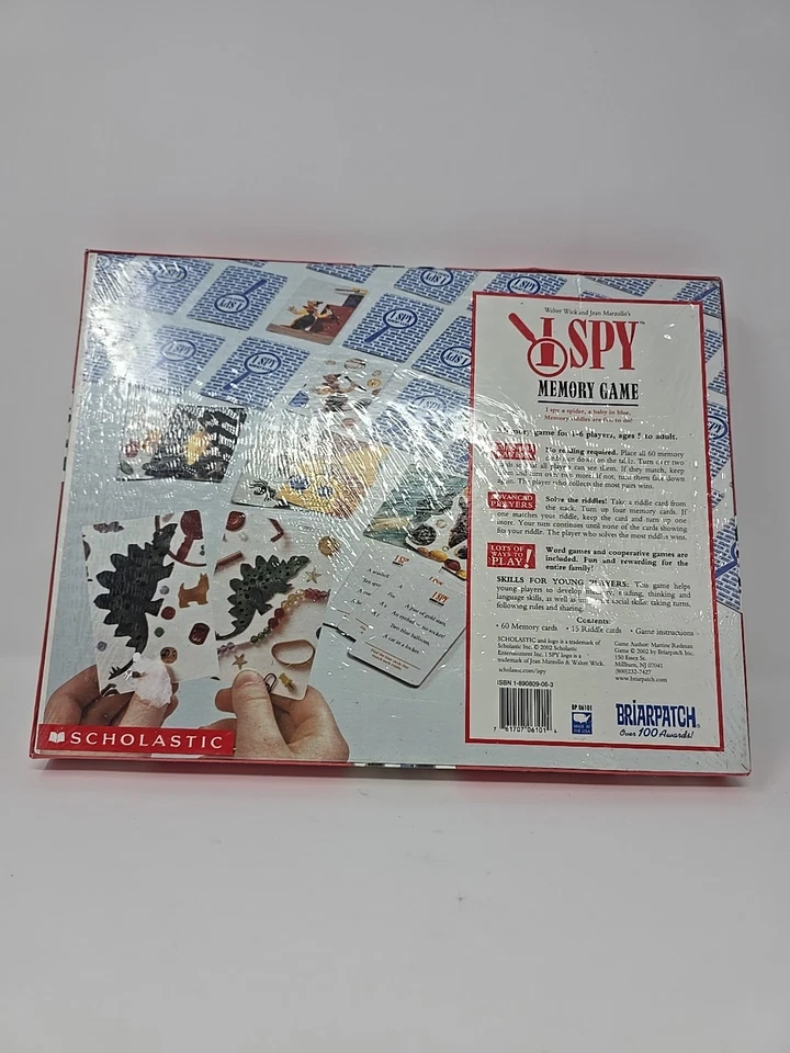 Briarpatch I Spy Memory Game: A Game Of Picture Riddles VTG 1995 NEW SEALED - Image 2 of 2
