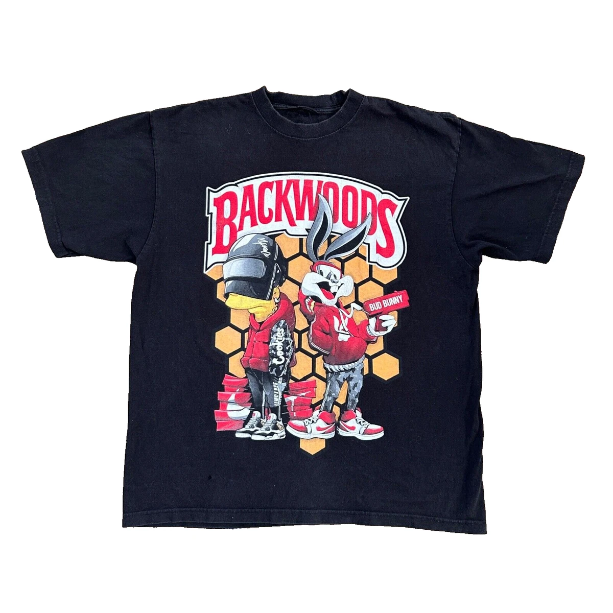 T-shirt Uomo Urban Backwoods Rocket Bar, Cotone Pettinato, Taglie Fino A 5XL, Regular Fit