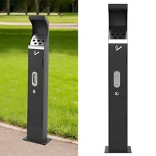 Commercial Standing Trash Can, Outdoor Trash Bin with Lock  Removable Inner Buc