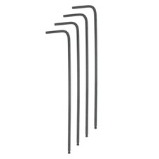Image of 4pcs Ball End Hex Key Wrench 1/16" L-Shape Long Arm Hexagon SAE Wrenches Black