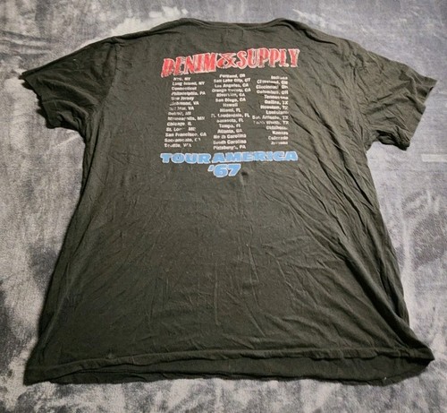 Denim And Supply Tour Hemd Herren Extra Large Schwarz Grafikdruck Ralph Lauren Z* - Bild 6 von 7
