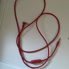 Red Audio Cable Wire 3.5mm L Cord for Beats by Dr Dre Headphones Aux and Mic