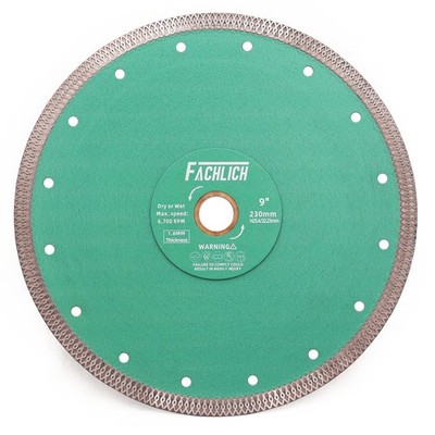 FACHLICH Diamond Porcelain Saw Blades 9'' Tile Blade 230MM Ceramic Cutting Disc X