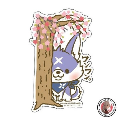 Capcom x B-SIDE LABEL Sticker - Monster Hunter: Palamute Watching Over - PET/PVC