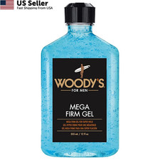 Woody's Mega Firm Hair Gel for Men, Strong 12 Fl Oz Pack of 1 , Cranberry
