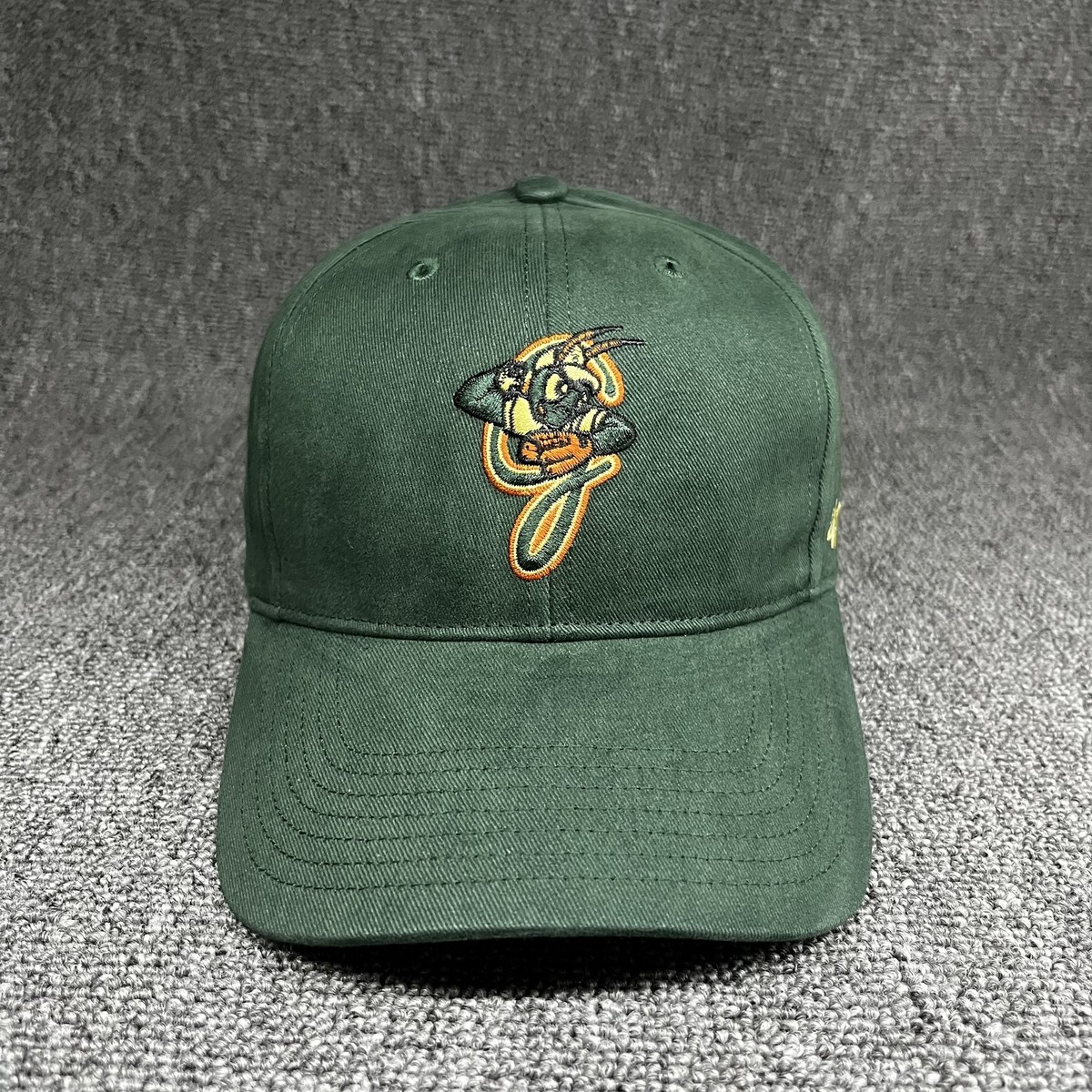 47 Brand Greensboro Grasshoppers MiLB Youth Clean Up Hat Dark Green Adjustable