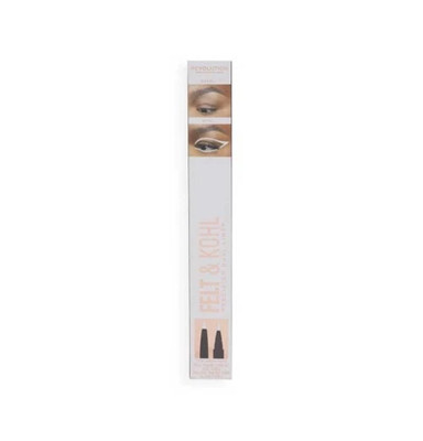 Revolution Felt & Kohl Precision Dual Eye Liner weiß