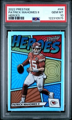 2022 PANINI PRESTIGE HEROES #H4 PATRICK MAHOMES II PSA 10