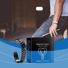 Copper Magnetic Jewelry Health Bracelets for Men Magnet Therapy Prostate Band