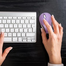 Compact Wireless Mouse Small USB Receiver Cordless Laptop Comfort Computer