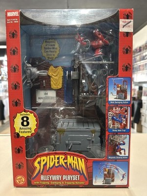 スパイダーマン Alleyway Playset 29-JY0707-11 Spider-Man Alleyway Playset Marvel 2002 Toy Biz (2) | eBay