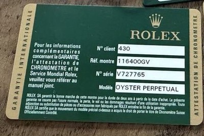 ORIGINAL ROLEX 116400GV Uhr Card Milgauss Green Crystal 2009 260430004y1A