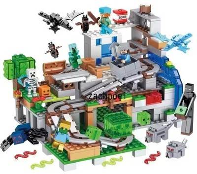 Minecraft 21137 Berghöhle Mine Mineworld 1000 Teile vollständig inkl.Figuren