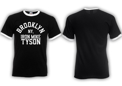 Brooklyn Kid Ringer Shirt Iron Mike Tyson , Holyfield , Boxen, Ring