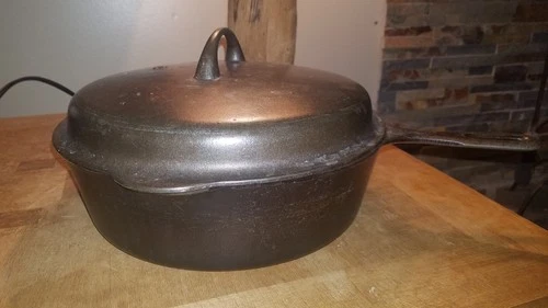 Griswold Cast Iron Chicken Fryer with Lid No. 8