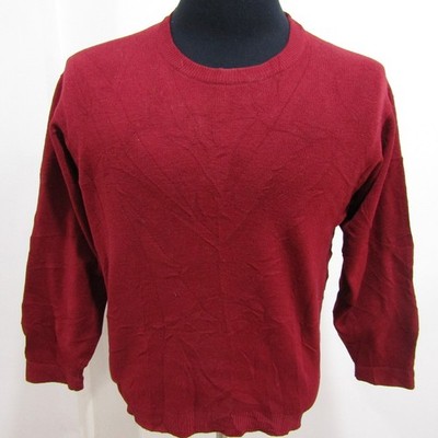 Marks & Spencer Mens Crew Neck Jumper Red Chest 50/52 UK Size 2XL REF (Y02244)