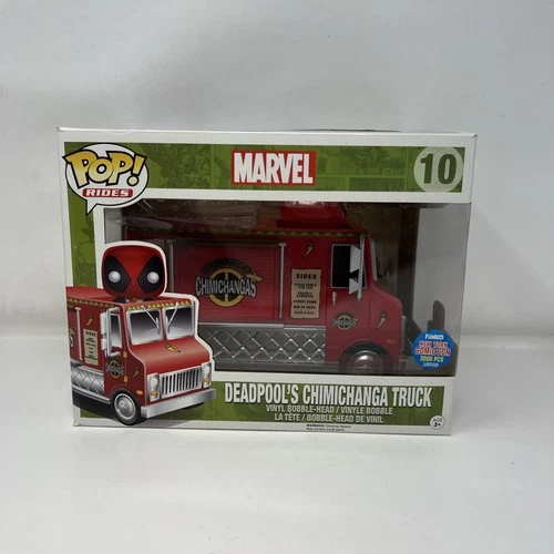 Funko Pop Marvel Deadpool's Chimichanga Truck #10 NYCC Limited /3000 Box Damage