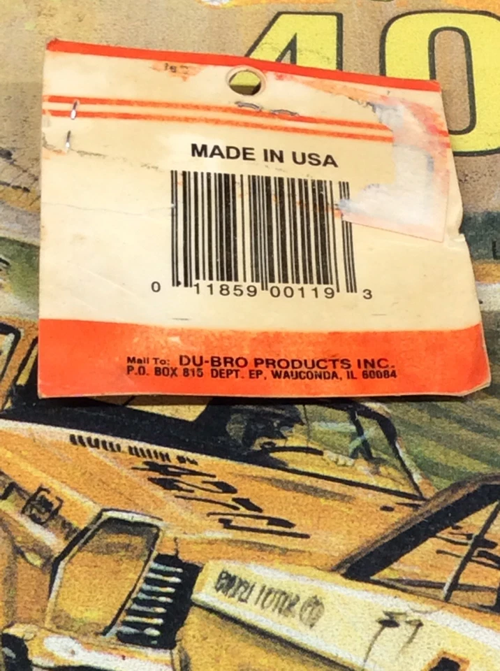 DuBro 119 Small Nylon Hinges {Hinge Pin Locked In Place} 15pc. NewInPack USA - Image 3 of 3