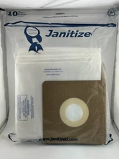 LOT OF 9 - Janitized JAN-CXMT3-2(10) Replacement Commercial Vacuum Paper Bags