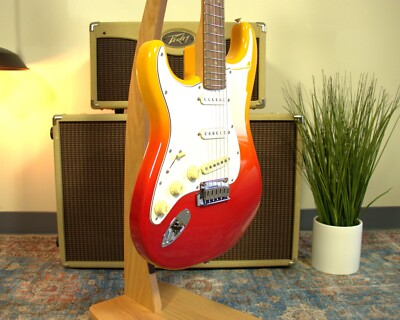 Fender – Stratocaster Left-Handed – Tequila Sunrise – w/Gigbag | eBay