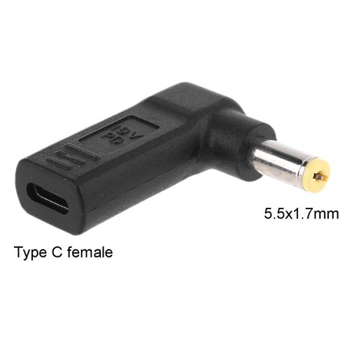 Type C Female to 5.5x1.7mm for DC Power Adapter for for 5315 5630 57 - Photo 2/8