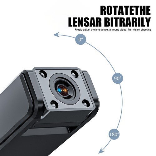 1080P HD Camcorder Mini Police Body Camera 180° Video DVR IR Night Cam 30 Hours - Picture 4 of 12