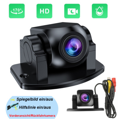 HD Rück-/Front-/Seitenansicht Kamera CVBS Kamera Auto 170° einstellbar Universal