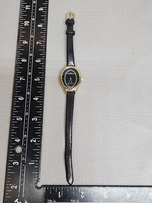 (Needs New Battery) - ANNE KLEIN Y121E Quartz Gold Oval Women's Wristwatch