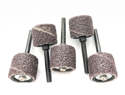 10 PIECE LOT OF #407 DREMEL 1/2'' SANDING DRUM MANDREL & 60 GRIT SANDING BAND
