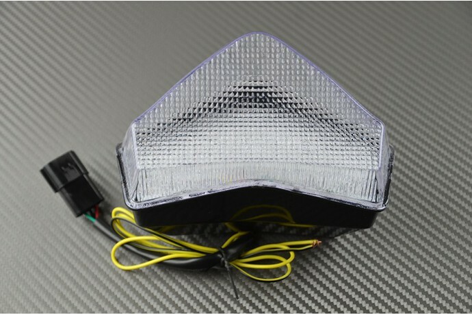 Feu arrière LED étanche clair moto Triumph Speed Triple 1050 05-07
