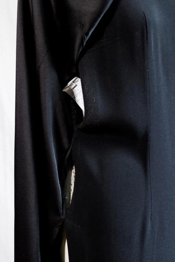 MAISON MARGIELA ABITO MARTIN MARGIELA NERO RASO AVVOLGENTE 40 6 8