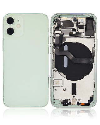 Back Housing W/ Small Components Pre-Installed Compatible iPhone