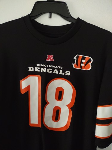 NFL Team Apparel Shirt Cincinnati Bengals 18 Green Unisex XL Black - Picture 3 of 4