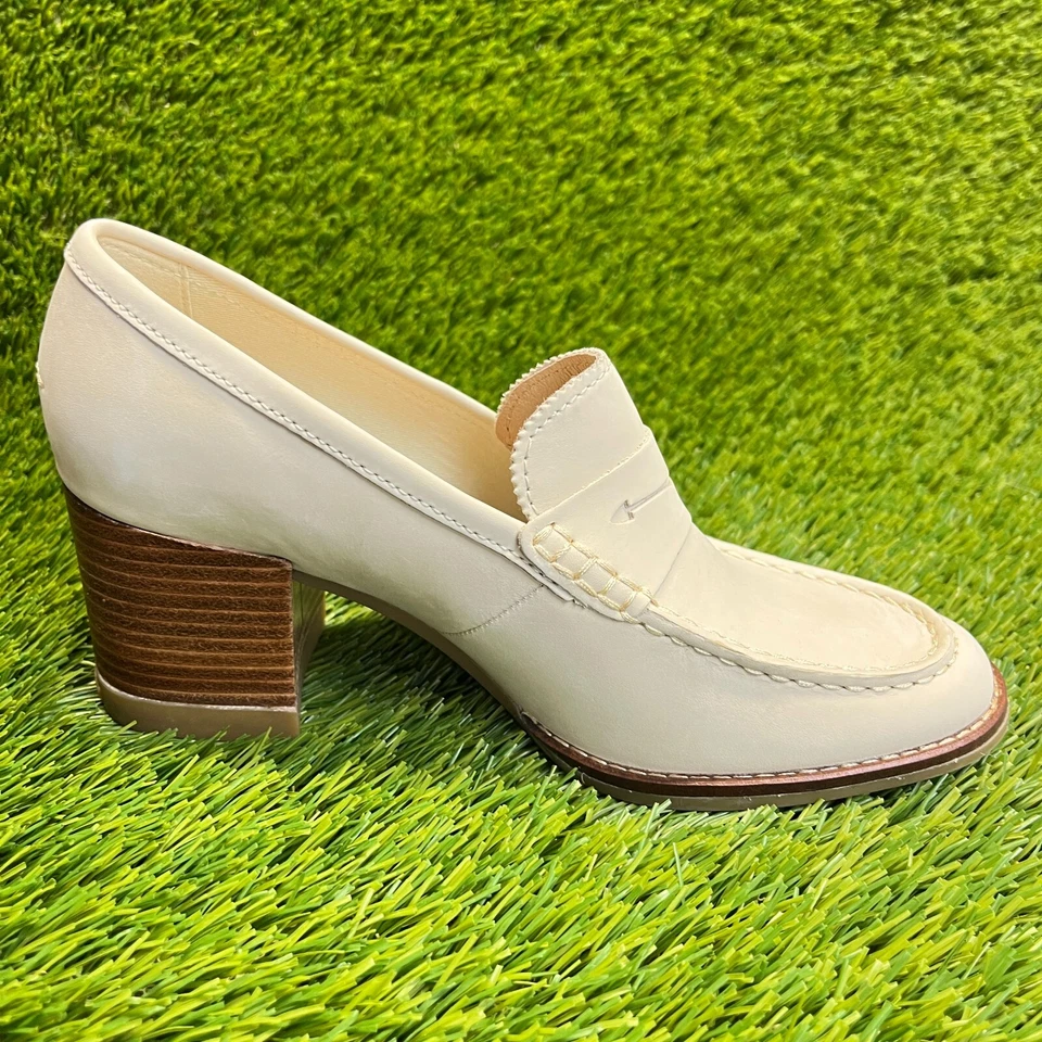 Mocassim Sperry Seaport Feminino Tamanho 6.5 Marfim Clássico Salto de Couro - Imagem 4 de 4