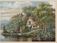 Castle Cottage Scene Counted Cross Stitch Chart No.9-409/15 