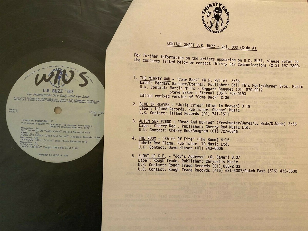 RADIO SHOW U.K.BUZZ #3: MIGHTY WAH, ALIEN SEX FIEND, MICRODISNEY 