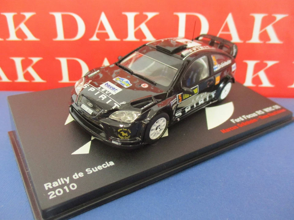 Die cast 1/43 Modellino Auto Ford Focus RS WRC 08 Rally Sweden 2010 M. Gronholm - Immagine 2 di 4