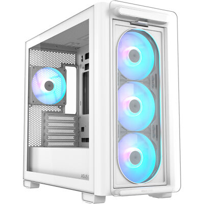 ASUS A23 PLUS TG ARGB , Tower-Gehäuse, weiß