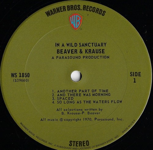 BEAVER & KRAUSE in a wild sanctuary U.S. W.B.. LP 1850_orig 1970 electronic - Picture 2 of 4